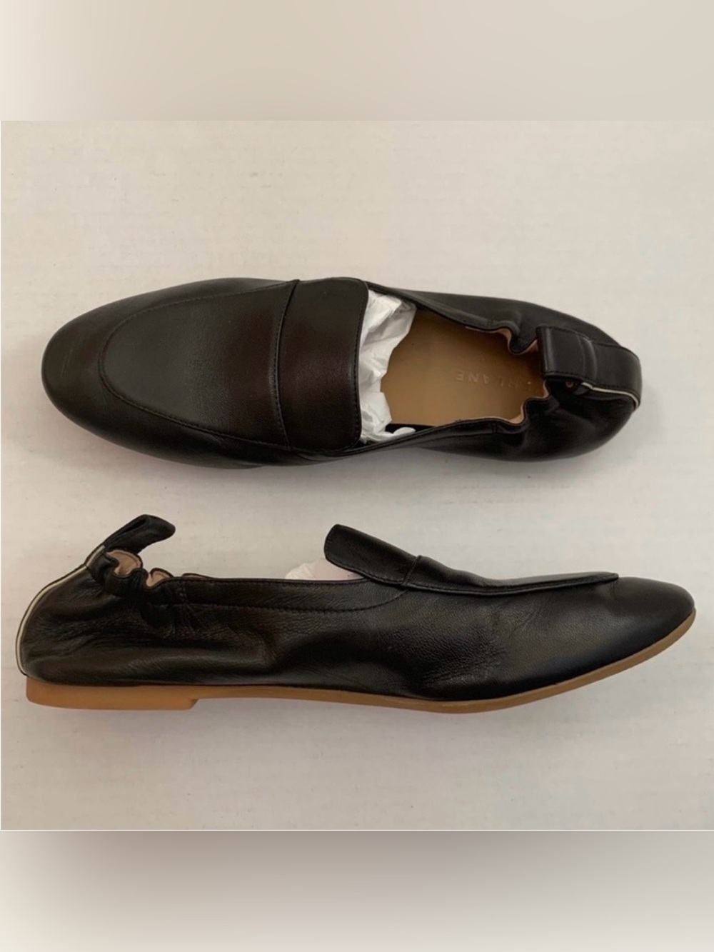 Everlane The Day Loafer Black Leather Shoes Size 7